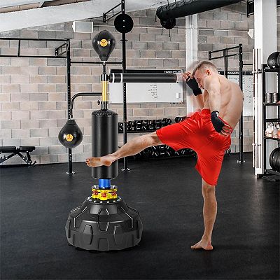 Freestanding Boxing Speed Trainer with 360° Spinning Bar and