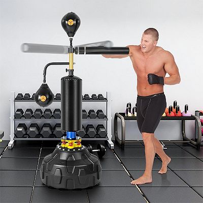 Freestanding Boxing Speed Trainer with 360° Spinning Bar and