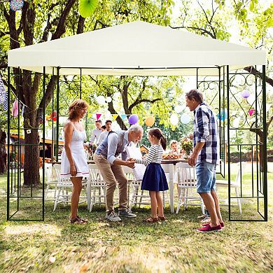 Patio Gazebo Canopy Tent 10 x 10 Ft Outdoor Shelter