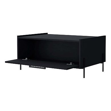 Glendale Coffee Table with Flip-Down Door in Melamine