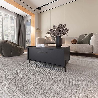 Glendale Coffee Table with Flip-Down Door in Melamine