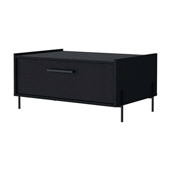 Glendale Coffee Table with Flip-Down Door in Melamine