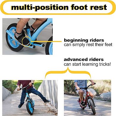 Mobo Explorer X Padded Balance Bike. Kids No-pedal Bicycle