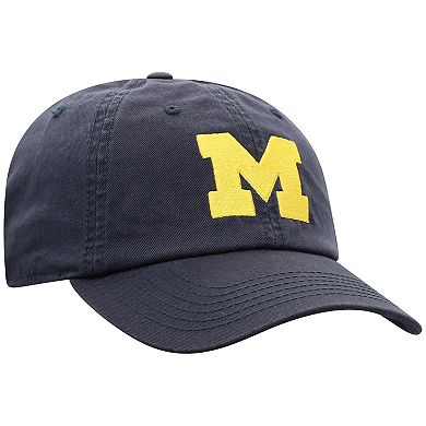 Men's Top of the World Navy Michigan Wolverines Team Logo Washed Adjustable Hat