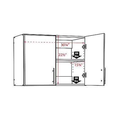 Prepac Elite Double Topper & Wall Cabinet