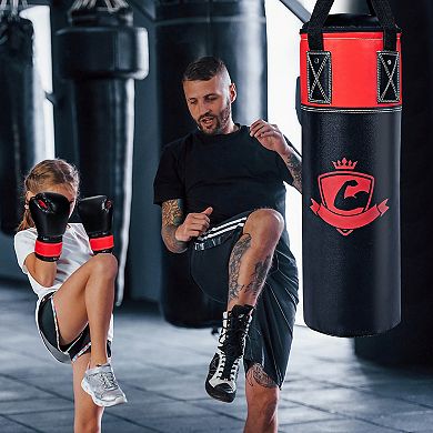 Kids Hanging Punching Bag Set with Gloves 11 Lb Training Toy