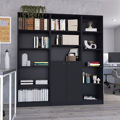 Tolleson 3 Piece Living Room Set, Black