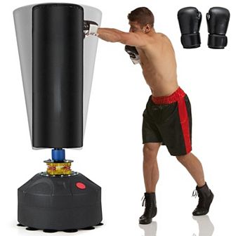 Freestanding Punching Bag Kickboxing Bag with Stand and Suction Cup Base