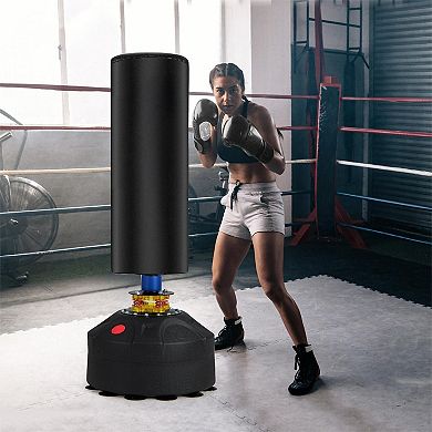 Freestanding Punching Bag Kickboxing Bag with Stand and Suction Cup Base