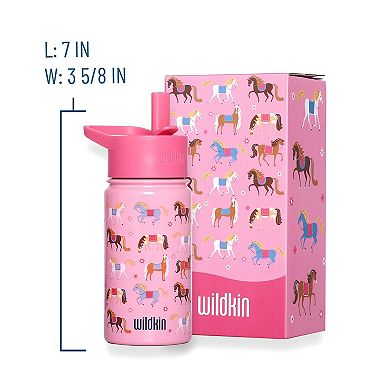Horses 14 oz Steel Water Bottle