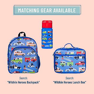 Heroes 14 oz Stainless Steel Water Bottle