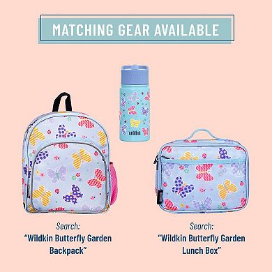 Butterfly Garden Blue 14 oz Steel Bottle