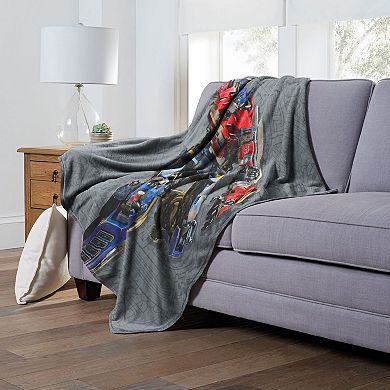 Hasbro Transformers: Rise Of The Beasts Optimus Prime Silk Touch Throw Blanket 50x60 Inches