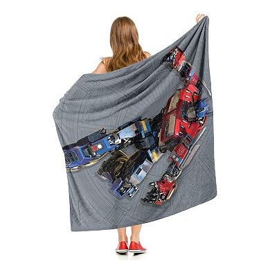 Hasbro Transformers: Rise Of The Beasts Optimus Prime Silk Touch Throw Blanket 50x60 Inches