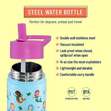 Mermaids 14 oz Stainless Steel Water Bottle