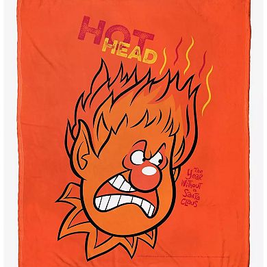 Warner Bros. Year Without Santa Claus Hot Head Silk Touch Throw Blanket 50 x 60 Inches
