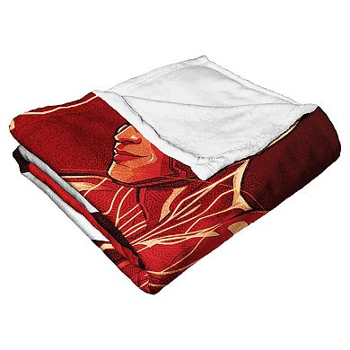 Warner Bros. The Flash Lightening Strike Silk Touch Throw Blanket 50x60 Inches