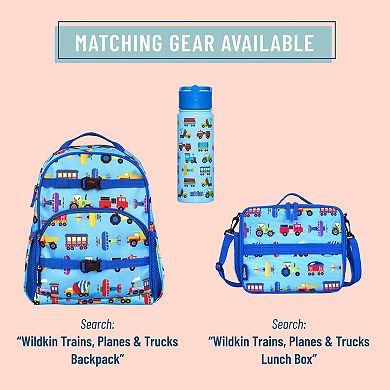 Trains, Planes & Trucks 18 oz Steel Water Bottle