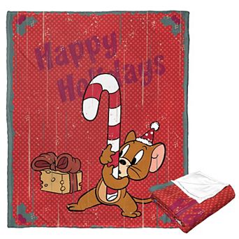 Warner Bros. Tom And Jerry Happy Holidays Silk Touch Throw Blanket 50x60 Inches