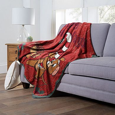 Warner Bros. Tom And Jerry Happy Holidays Silk Touch Throw Blanket 50x60 Inches