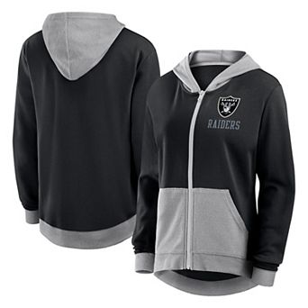 Women's Fanatics Black Las Vegas Raiders Hit It Full-Zip Hoodie
