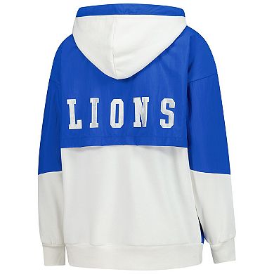 Women's Starter White Detroit Lions Scrimmage Full-Zip Hoodie