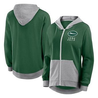 Women's Fanatics Green New York Jets Hit It Full-Zip Hoodie