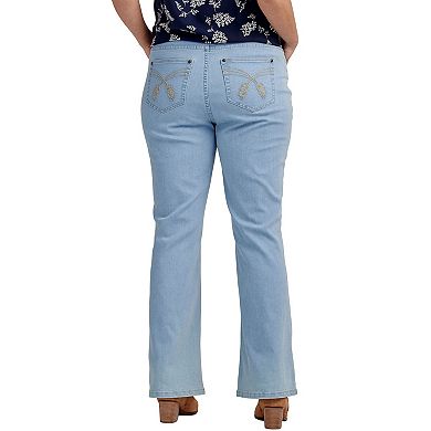 ellos Plus Size Bootcut 5-Pocket Jeans