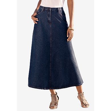 Roaman's Women's Plus Size Easy-Wear A-Line Skirt