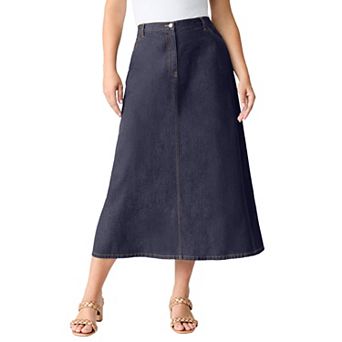 Roaman's Women's Plus Size Plus Size Easy-Wear A-Line Skirt
