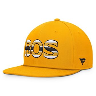 Men's Fanatics Gold Boston Bruins Authentic Pro Team Rink Snapback Hat