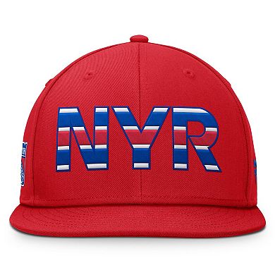 Men's Fanatics Red New York Rangers Authentic Pro Team Rink Snapback Hat