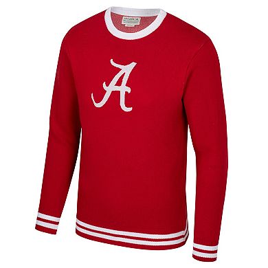 Unisex Uscape Apparel Crimson Alabama Crimson Tide Renew Knit Vintage Pullover Sweater