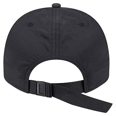 Men's New Era Black Las Vegas Raiders Throwback Brush Golfer Snapback Hat