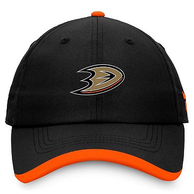 Men's Fanatics Black Anaheim Ducks Authentic Pro Rink Pinnacle Adjustable Hat