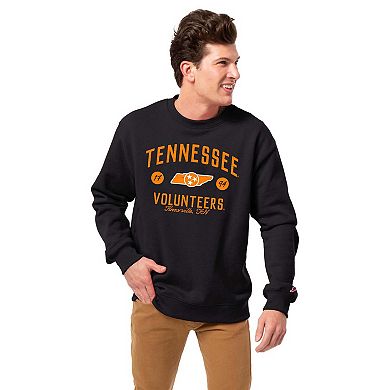 Men's League Collegiate Wear Black Tennessee Volunteers Bendy Arch Essential Pullover Sweatshirt