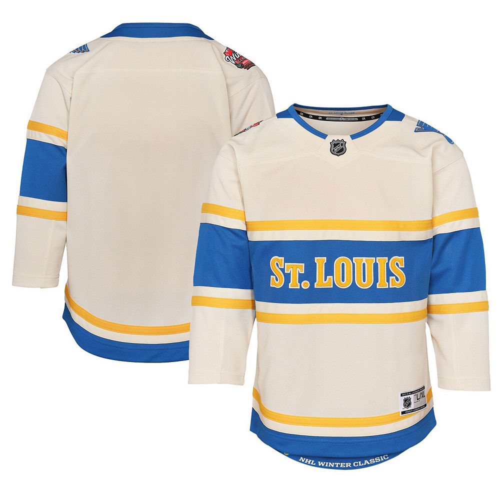 Youth Cream St. Louis Blues 2025 NHL Winter Classic Premier Jersey