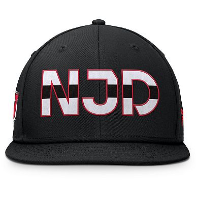 Men's Fanatics Black New Jersey Devils Authentic Pro Rink Snapback Hat