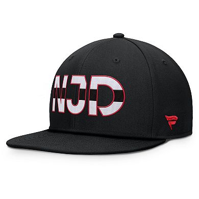 Men's Fanatics Black New Jersey Devils Authentic Pro Rink Snapback Hat