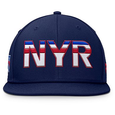 Men's Fanatics Navy New York Rangers Authentic Pro Rink Snapback Hat