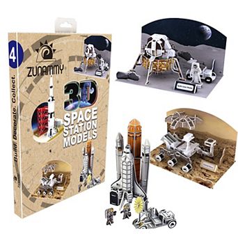 Zummy 3D Space Station Puzzle Pop up Models for Kids