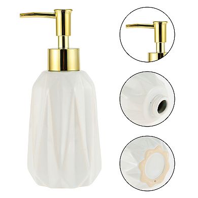 Simple Diamond Shape Soap Pump Dispenser for Bathroom Laundry Rooms 300ml 1 Pcs
