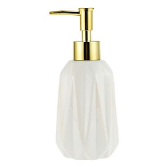 Simple Diamond Shape Soap Pump Dispenser for Bathroom Laundry Rooms 300ml 1 pc