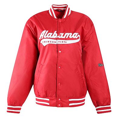 Women's Hype and Vice Crimson Alabama Crimson Tide A-Game Varsity Full-Snap Jacket