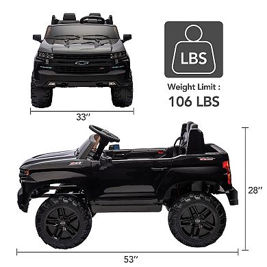 24V Kids Ride on Truck Car, Licensed Chevrolet Electric Vehicles