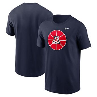 Men's Nike Navy Arizona Wildcats Basketball Logo T-Shirt