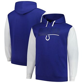 Men's��Fanatics Royal Indianapolis Colts Big & Tall Outline Pullover Hoodie