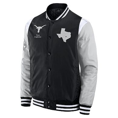 Men's Fanatics Black Texas Longhorns Elements Elite Full-Snap Jacket