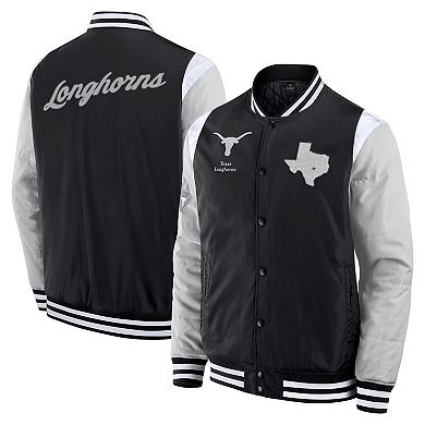 Men's Fanatics Black Texas Longhorns Elements Elite Full-Snap Jacket