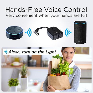 Outdoor Smart Dual Plug Wifi Remote App Control